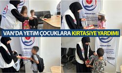 Van’da yetim çocuklara kırtasiye yardımı