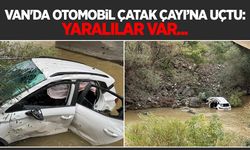 Van'da otomobil Çatak Çayı’na uçtu: Yaralılar var...