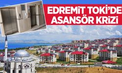 Edremit TOKİ’de asansör krizi