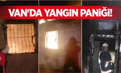 Van'da yangın paniği! Ev kullanılamaz hale geldi