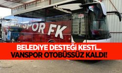 Vanspor otobüssüz kaldı! Belediye desteği kesti...