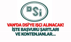 Van’da DSİ’ye işçi alınacak! İşte başvuru şartları ve kontenjanlar…