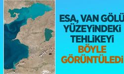 ESA, Van Gölü yüzeyindeki tehlikeyi böyle görüntüledi