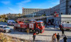 Van YYÜ Dursun Odabaş Tıp Merkezi'nde yangın tatbikatı