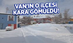 Van'ın o ilçesi kara gömüldü!