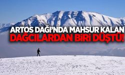 Van Artos Dağı’nda mahsur kalan dağcılardan biri düştü!