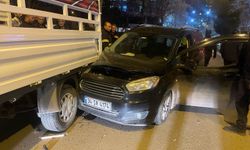 Akşam saatlerinde meydana gelen trafik kazasında 1 kişi yaralandı