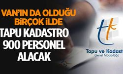 Van’da Tapu’ya personel alınacak! İşte başvuru şartları ve kontenjanlar…