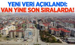 Yeni veri açıklandı: Van yine son sıralarda!