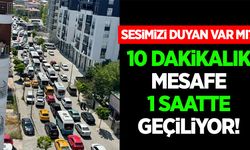 Van'da 10 dakikalık mesafe 1 saatte geçiliyor!