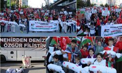 Ankara'da çocuklar Gazze için yürüdü