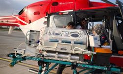 Ağrı’da 10 günlük bebek, ambulans helikopterle Van'a sevk edildi
