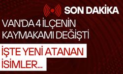 Van'da 4 ilçenin kaymakamı değişti! İşte yeni atanan isimler...