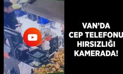 Van’da cep telefonu hırsızlığı kamerada!