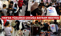 Van’da yüzlerce çocuğa bayram hediyesi