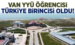 Van YYÜ öğrencisi Türkiye birincisi oldu!