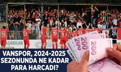 Vanspor, 2024-2025 sezonunda ne kadar para harcadı?