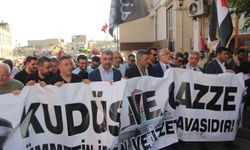 Gazze için yürüyüş ve basın açıklaması düzenlendi