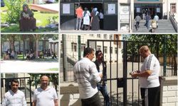 Sınava geç kalanlar içeri alınmadı
