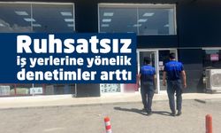 Edremit'te ruhsatsız iş yeri denetimi!