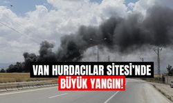 Van Hurdacılar Sitesi’nde büyük yangın: Dumanlar gökyüzünü kapladı