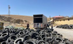 Edremit’te atık lastikler geri dönüşüme kazandırılıyor