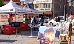 HAK İnsani Yardım Derneği Van’da ‘Gazze yardım çadırı’ kurdu