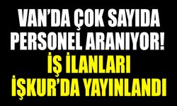 Van’da çok sayıda personel aranıyor! İş ilanları İŞKUR’da yayınlandı