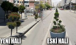 İkinisan Caddesi’nde saksılar yine değişti!