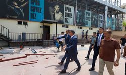 Vali Balcı, stadyumda devam eden çalışmaları inceledi