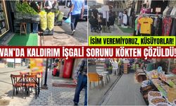 Van’da kaldırım işgali kökten çözüldü!
