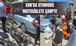 Van’da otomobil motosiklete çarptı! Yaralı var…
