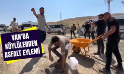 Van’da kazma ve küreklerle asfalt eylemi!