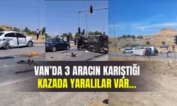 Van’da trafik kazası! 3 aracın karıştığı kazada yaralılar var…