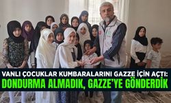 Vanlı çocuklar kumbaralarını Gazze için açtı: Dondurma almadık, Gazze’ye gönderdik