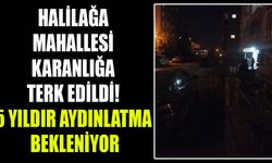 Halilağa Mahallesi karanlığa terk edildi! 5 yıldır aydınlatma bekleniyor