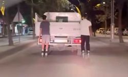 Van’da tehlikeli yolculuk! Ölüme meydan okudular