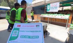 Vanlı hayırseverlerin yaptığı yardımlar Gazze’ye ulaştırıldı