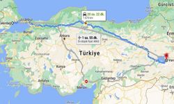 Van ile Tekirdağ arası kaç kilometre?