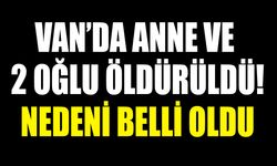 Van’da anne ve 2 oğlu öldürüldü! Nedeni belli oldu