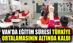 Van’da eğitim süresi Türkiye ortalamasının altında kaldı