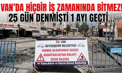Van’da hiçbir iş zamanında bitmez! 25 gün dendi 1 ayı geçti…