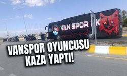 Vanspor oyuncusu kaza yaptı!