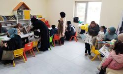 Arıburnu Anaokulu öğrencileri kütüphaneyle tanıştı