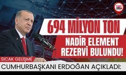 Cumhurbaşkanı Erdoğan Açıkladı: Eskişehir’de 694 Milyon Ton Nadir Element Rezervi Bulundu!