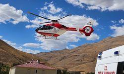 Kalp hastası helikopter ambulansla Van’a nakledildi