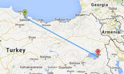 Samsun ile Van arası kaç kilometre?