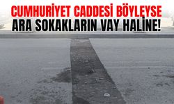 Van Cumhuriyet Caddesi’ndeki görüntü alt yapı sorununu gözler önüne serdi!