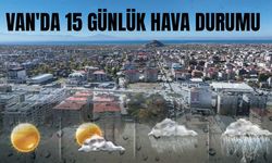 Van'da 15 günlük hava durumu (02.10.2025)