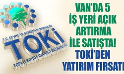 Van’da 5 iş yeri açık artırma ile satışta!